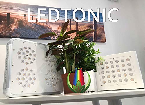 LEDTonic Z5 - 118W LED Grow Light Veg/Bloom - Full Spectrum Quiet, Cool Lamp for Indoor Growing - Perfect for M Tent and 1-4 Large Plants - 630 PPFD at 18" - 3-Year 100% Diode Warr, Lifetime Supp