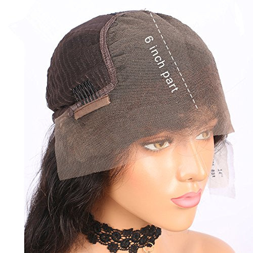 13x6 Lace Front Wigs Human Hair Wigs Wet and Wavy Baby Hair Pre Plucked Glueless Lace Wigs Short Bob Wigs For Black Women (16 inch with 150% density)