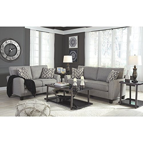 Signature Design by Ashley - Rollynx Modern 3-Piece Occasional Table Set - Includes Cocktail Table & Two End Tables, Black