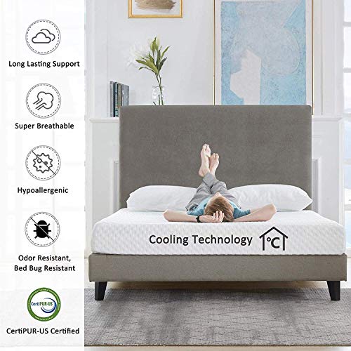 6 Inch King Size Mattress, Breathable Bed Mattress with CertiPUR-US Certified Foam Easy Set up 10 Year Warranty