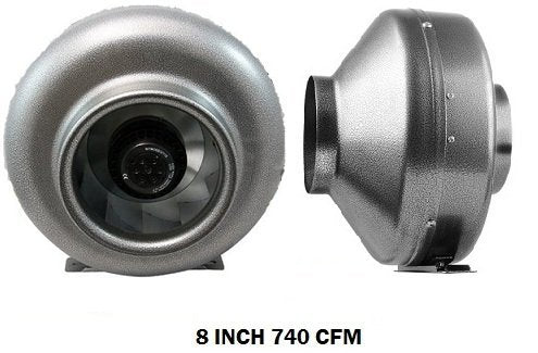 Vortex Powerfans VTX800 Vortex 739 CFM Powerfan, 8"