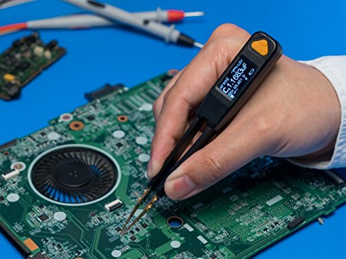 LCR Research Pro1-100KHz LCR Meter with 0.1% Accuracy/ESR Meter/Smart SMD Tweezers/with Spare Test Tips