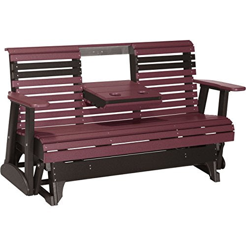 LuxCraft Rollback Recycled Plastic 5ft. Patio Glider