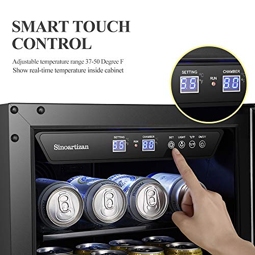 15 Inch Wide 70 Cans, Sinoartizan Under Counter Beverage Cooler