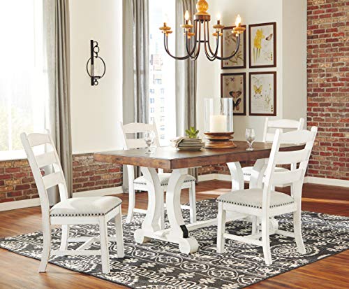 Signature Design By Ashley - Valebeck Dining Chairs - Set of 2 - Casual Style - White