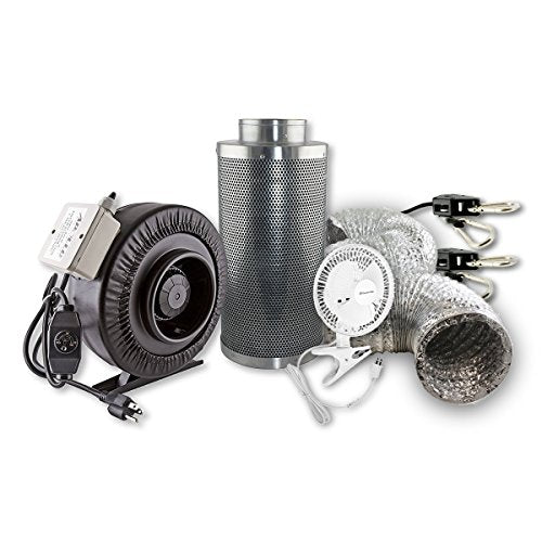 The Bud Grower Complete Indoor Grow Kit with Fan, Soil, 24"x24"x60" Hut - Everything You Need to Grow Plants Inside
