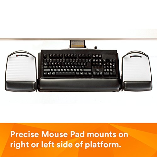 3M Keyboard Tray, Just Lift To Adjust Height And Tilt, Mouse Platform Include Gel Wrist Rest And Precise Mouse Pad, (AKT150LE)