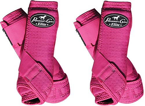 Professional's Choice ♦ VENTECH Elite Equine Sports Medicine Boots Set of 4 ♦ All Sizes & Colors (Raspberry, Large)