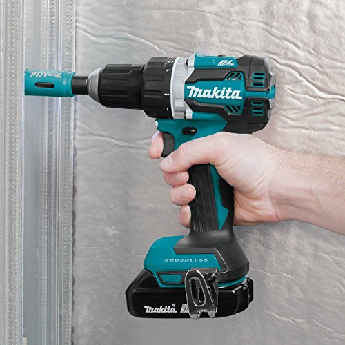 Makita XFD12R 18V LXT Lithium-Ion Compact Brushless Cordless 1/2" Driver-Drill Kit (2.0Ah),