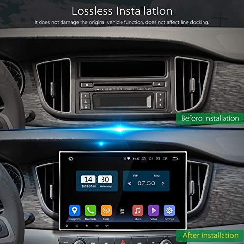 AMASE AUDIO Car Stereo, 10.1" Touchscreen, Universal 2 Din, DVD Player Build-in, Support Android Auto/HD1080P/GPS/Fast Boot/Backup Camera/OBDII