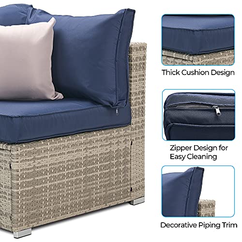 Laurel Canyon Patio Conversation Sets with Cushions Grey