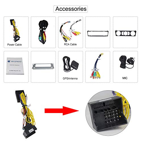 Android 9.0 Car Radio for BMW 3 Series E90/E91/E92/E93 Car Stereo 7 inch Multi-Touch Screen Radio CD DVD Player Bluetooth 4G WiFi Navigation Head Unit
