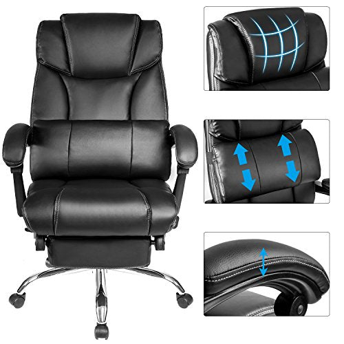 170 Degree Reclining Ergonomic Office Chair JULYFOX Adjustable High Back Gaming Chair