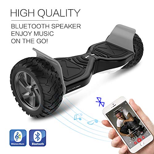City Cruiser Hoverboard with Bluetooth Speaker, LED Light by UL 2272 Certified Camo Color