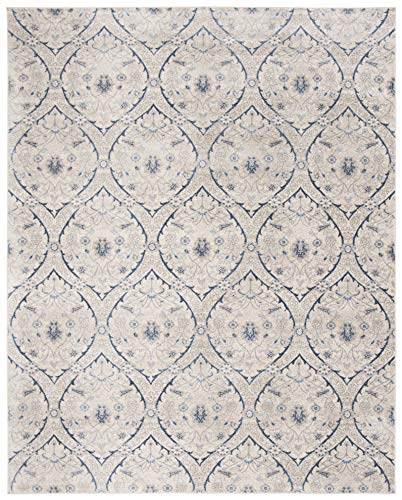 Safavieh Brentwood Collection BNT860M Area Rug, 9' x 12', Navy/Light Grey