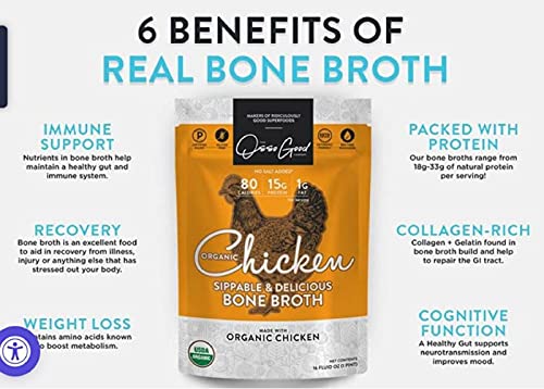 Osso Good Paleo Meal Kit, Top 3 Bone Broths and Paleo Soups, 18 - 16 Ounce Pouches, High in Protein & Collagen, Ships Frozen