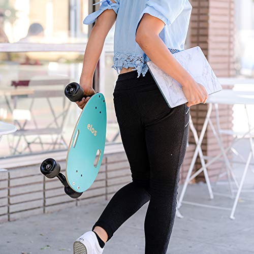 elos Skateboard Complete Lightweight- Mini Longboard Cruiser Skateboard Built for Beginners and Urban commuters