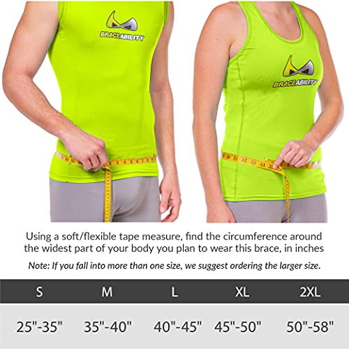 BraceAbility Plus Size TLSO Back Clamshell Brace - XXL Hard Turtle Shell Full-Body Support Jacket for Thoracic Kyphosis, Parkinson's Disease, Scoliosis, Fractured Spine, Post-Surgery Recovery (2XL)