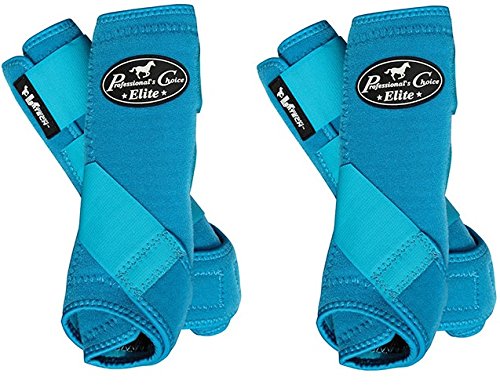 Professional's Choice ♦ VENTECH Elite Equine Sports Medicine Boots Set of 4 ♦ All Sizes & Colors (Pacific Blue, Small)