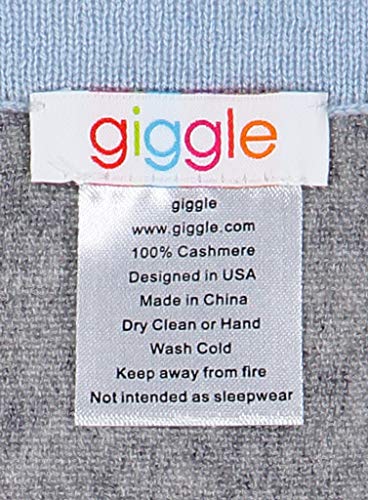 100% Cashmere Blanket for Babies and Toddlers by giggle - Extra Soft and Cuddly Baby Blanket for Perfect Relaxation - Baby Vanilla