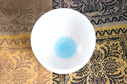 Set of 7 Frosted Quartz Crystal Singing Bowls 8''-12'' CDEFGAB With Chakra Design