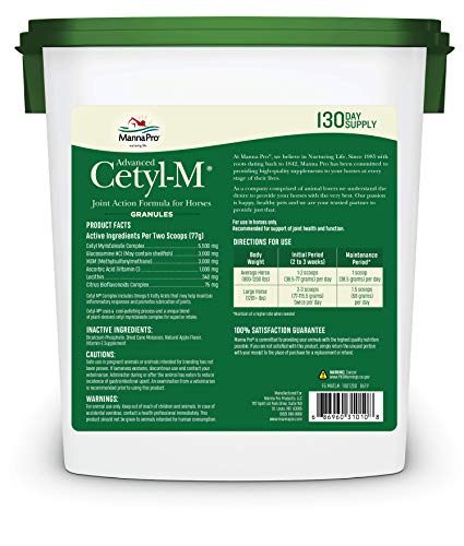 Cetyl M Equine Joint Supplement in Granular Form, 11.2 LB