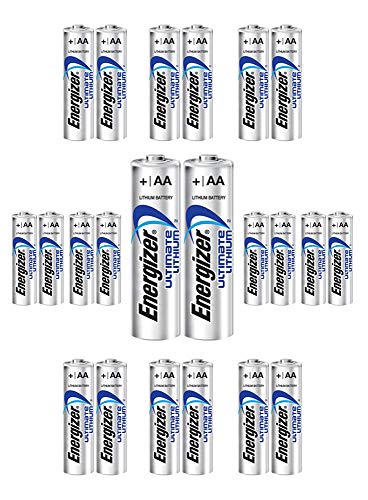 100 AA Energizer L91 Lithium Batteries - Use By 2033