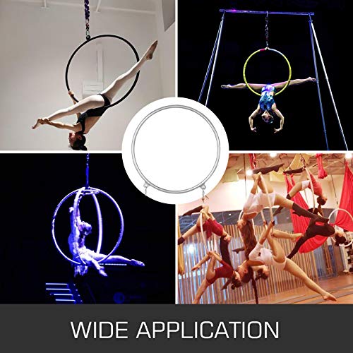 Popsport Lyra Hoop Circus Aerial Equipment Yoga Hoop Single Point Aerial Ring Set (80cm Single)