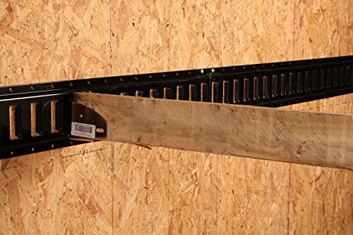 Five 8-ft E Track Tie-Down Rail Powder Coated Steel ETrack Horizontal Pack Of 5 Bolt-On For Cargo Pickups Trucks Trailers Vans