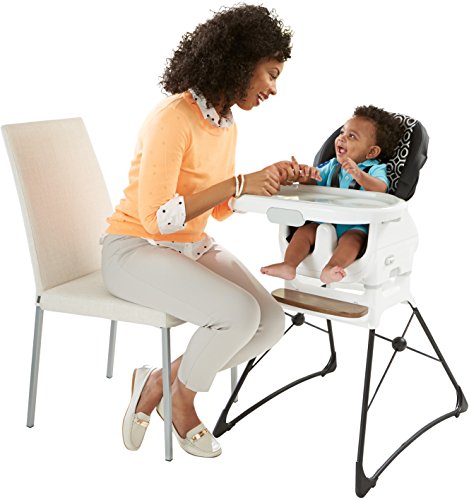 Fisher-Price Jonathan Adler Deluxe High Chair, Black/White