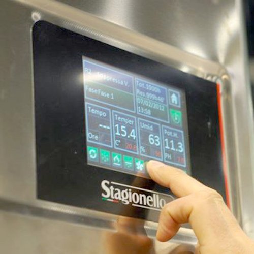 STAGIONELLO 200 + 600 KG CABINET WITH CLIMATOUCH AND FUMOTIC - 100" STG200600