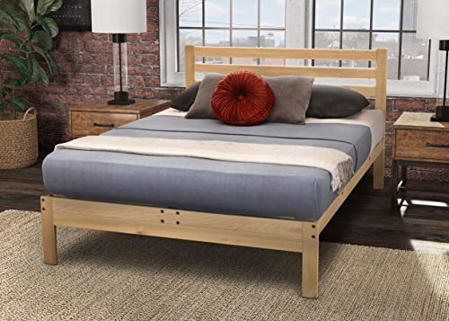 KD Frames 6223-LX-T Lexington Platform Bed, Twin, Unfinished