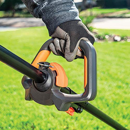 LawnMaster NPTGCP2617A No-Pull Curved Split Shaft Trimmer 26cc 2 Cycle, Black