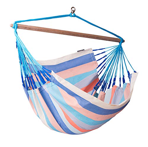 LA SIESTA Domingo Dolphin - Weather-Resistant Outdoor Kingsize Hammock Chair with CasaMount Suspension Kit