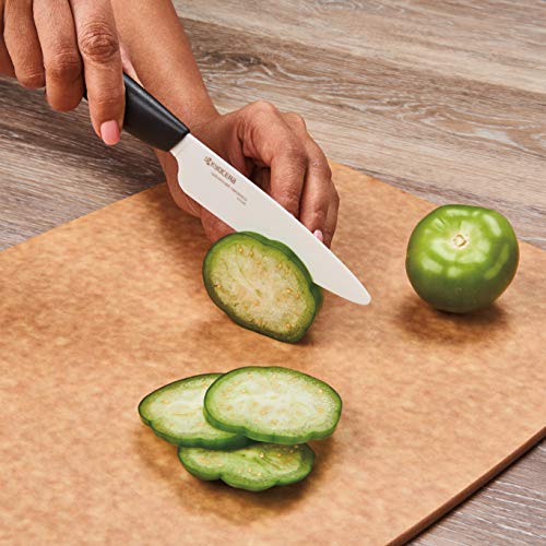 Kyocera KB5PC-FKWHBK-U-BK Revolution Universal Knife Block Set, Blade Sizes: 7", 5.5", 4.5", 3", White