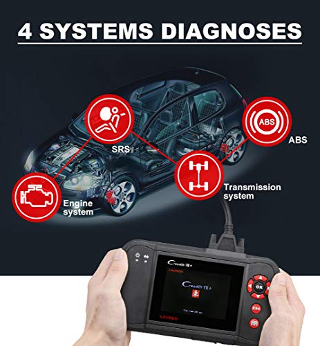 LAUNCH Creader VII+ OBD2 Scanner for Engine/Transmission/ABS/Airbag Code Reader Car Diagnostic Scanner Scan Tool + 16 Pin Extension Cable