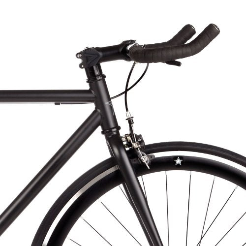 Big Shot Bikes Dublin Black Fixie Track Bike Fixed Gear Men Women Rider Height 5'11" to 6'3" Large