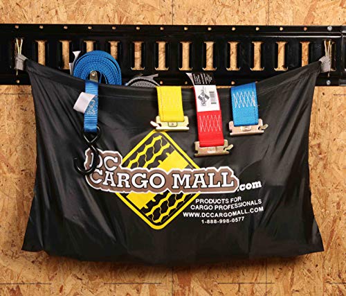 Five 8-ft E Track Tie-Down Rail Powder Coated Steel ETrack Horizontal Pack Of 5 Bolt-On For Cargo Pickups Trucks Trailers Vans