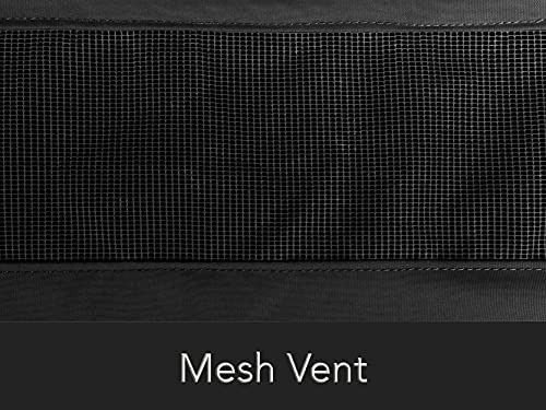 Covermates Island Grill Cover – Weather Resistant Polyester, Adjustable Drawcord, Mesh Vent, Grill and Heating-Black