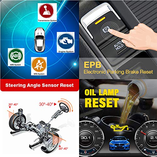 LAUNCH Creader VIII OBD2 Scanner Engine/ABS/SRS/Transmission with EPB SAS Oil Reset (VIII)