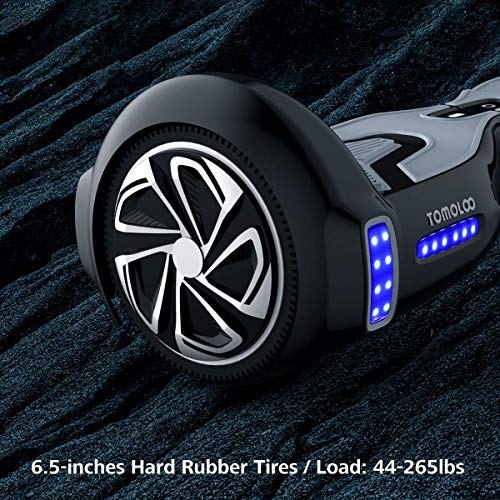 TOMOLOO Hover Boards for Kids, Hoverboard Adult with Bluetooth Speaker and LED Light, 6.5" Two Wheels Self Balancing Hoverboard Electric Scooter