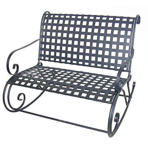 International Caravan Double Patio Rocker in Verdigris
