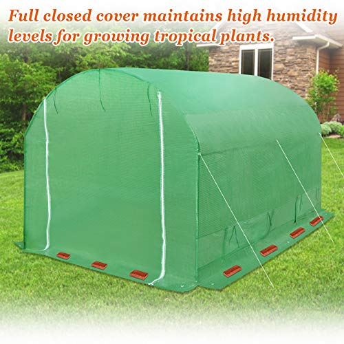 Strong Camel Portable Large Walk in Greenhouse Outdoor Tunnel Garden Plant Hot House (12'X7'X7'(2))