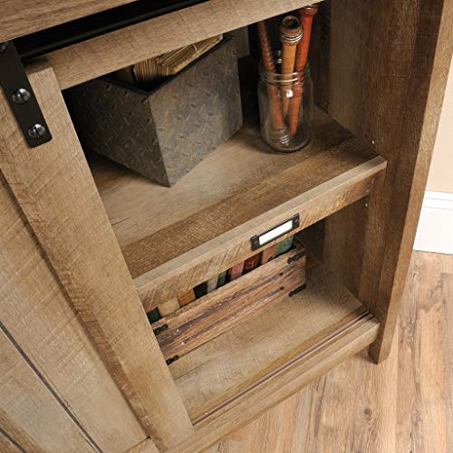 Sauder Adept Storage Accent Storage Cabinet, For TV's up to 39", Craftsman Oak finish