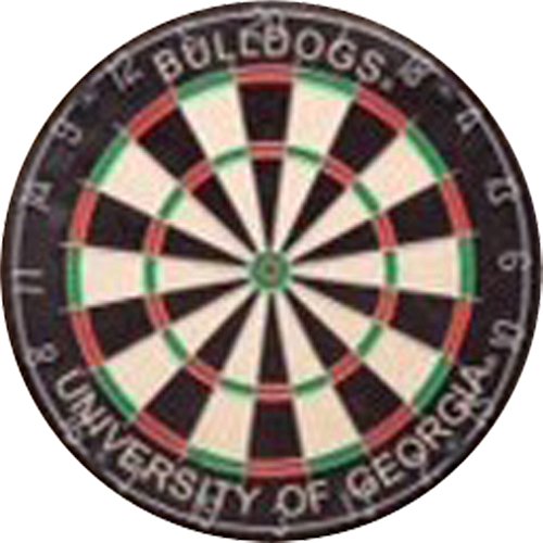 Imperial Officially Licensed NCAA Merchandise: Dart Cabinet Set with Steel Tip Bristle Dartboard, Georgia Bulldogs