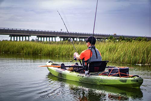 Perception Kayaks Pescador Pro 12 Sit on Top Fishing Kayak w/ Adjustable Lawn Chair Salsa, Model: 9350686176