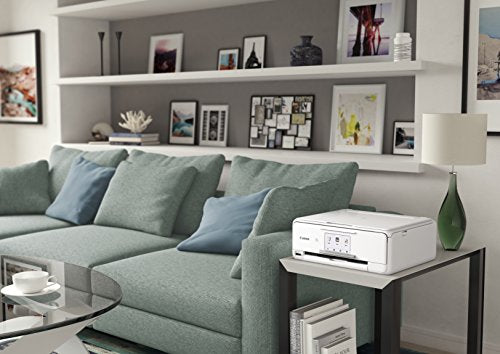 Canon TS8120 Wireless All-In-One Printer with Scanner and Copier: Mobile and Tablet Printing, with Airprint(TM) and Google Cloud Print compatible, White