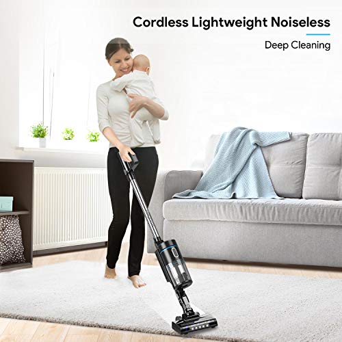 Cordless Vacuum Cleaner, Bagotte 21KPa Powerful Suction 9-in-1 Stick Vacuum Cleaner Lightweight Handheld Vacuum