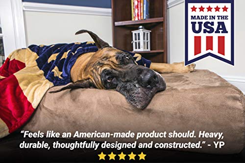 Big Barker 7in Orthopedic Dog Bed with Pillow Top Dog Beds XXL Size Dog Breeds Removable Durable Microfiber Cover