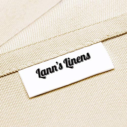 Lann's Linens - 20 Premium 132" Round Tablecloths for Wedding/Banquet/Restaurant - Polyester Fabric Table Cloths - Ivory